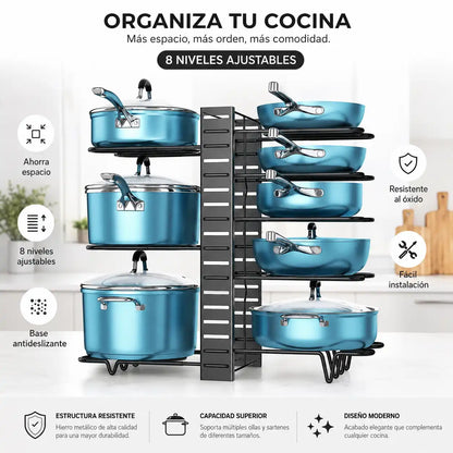 🍳 Organizador Vertical de Ollas — Adiós al Desorden