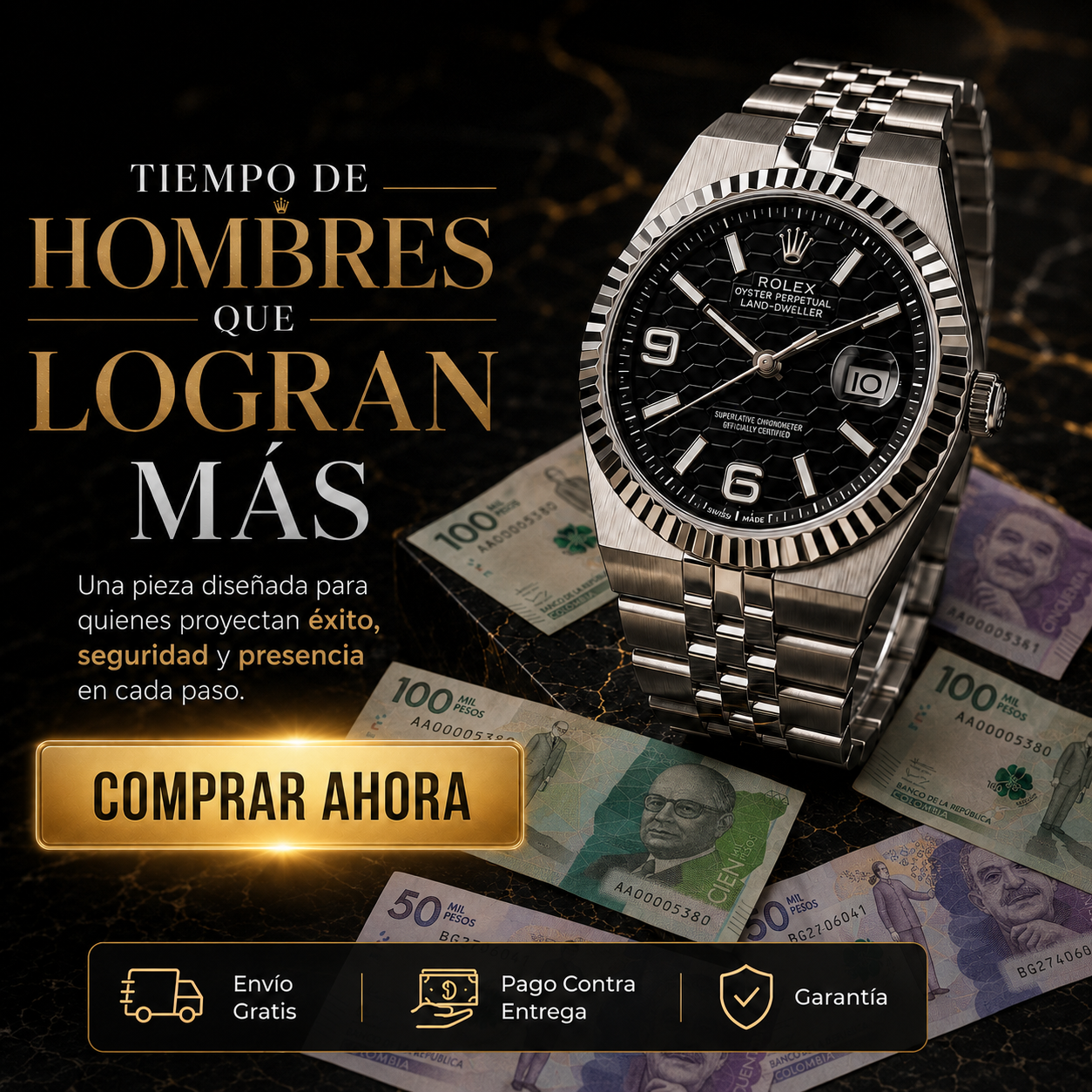 💰 RELOJ CLASICO LUX — REFLEJA TODO LO QUE HAS LOGRADO 📈