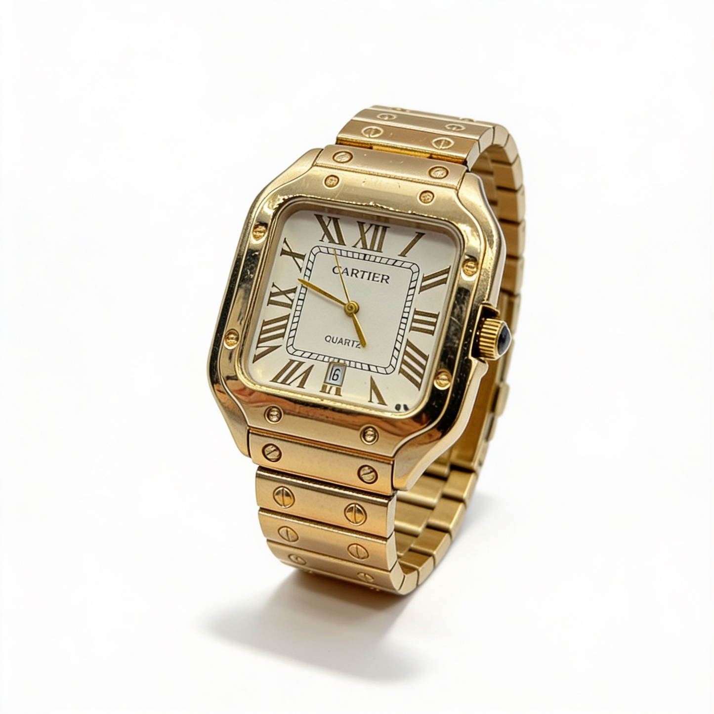 🔥 Reloj Hombre Cuadrado Plateado ⌚ Edición Clásica de Lujo